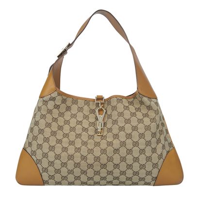 Gucci Guccissima Jackie Hobo, &pound;350, Handbags, Brown, Canvas, Front view